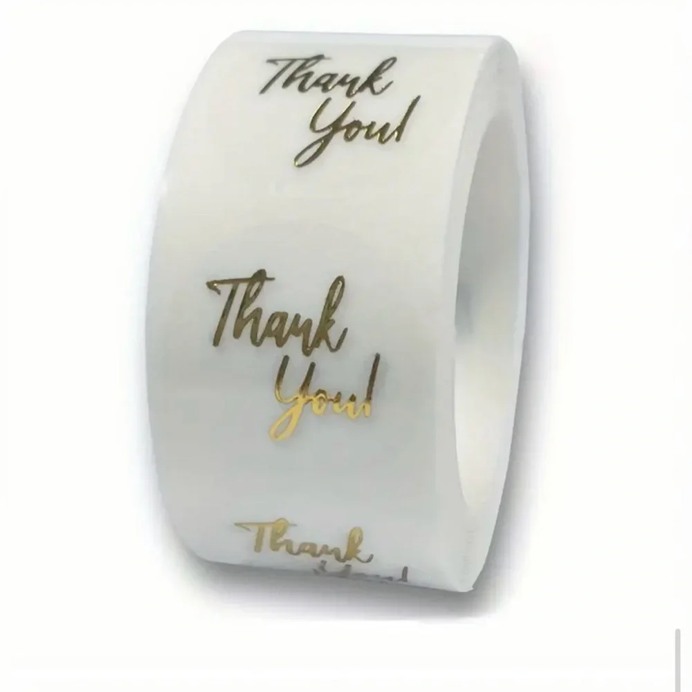 500 Thank You Stickers-NWT